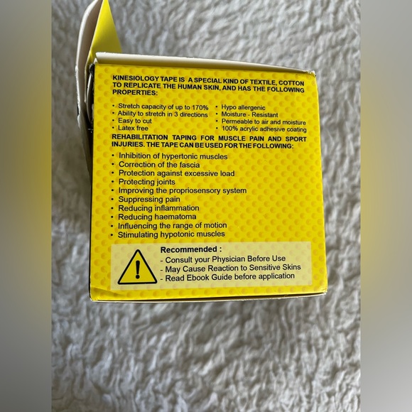 Physix Gear Sport Kinesiology tape - 3 unopened rolls - color: Black - Picture 6 of 14